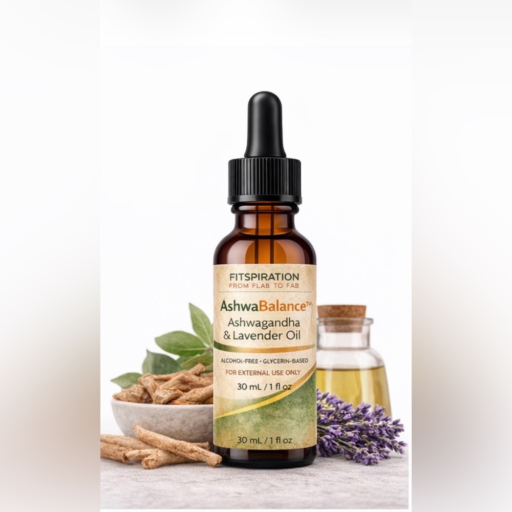 AshwaBalance™ Calming Botanical Oil – Ashwagandha & Lavender Topical Blend